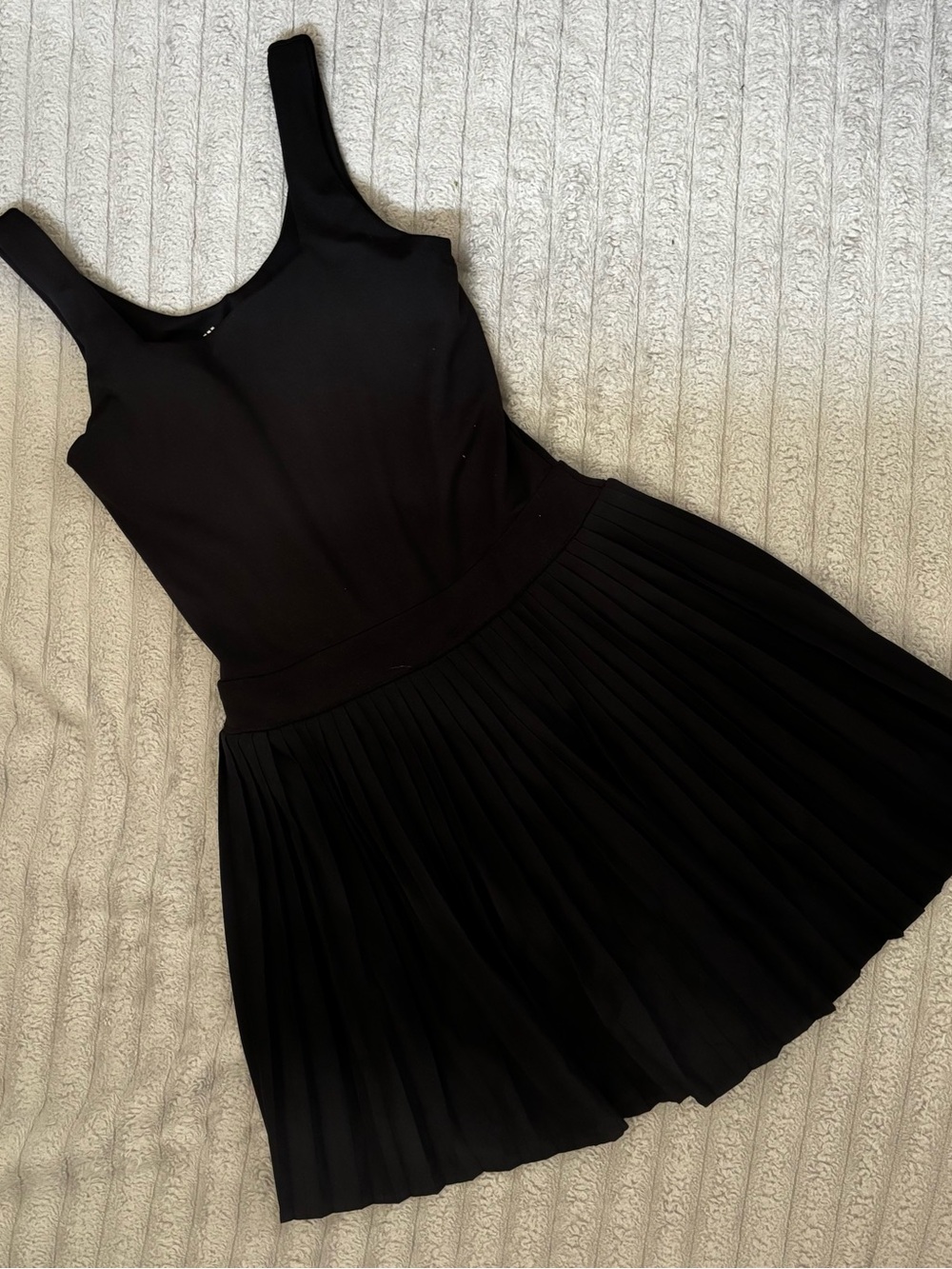 Target Black Sleeveless Pleated Skater Dress